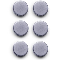 Zeller 11203 Magnet-Set 6-teilig, ø 2.7 cm, edelstahl