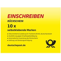 Deutsche Post 10 2.65€ Einschreibenmarken selbstklebend