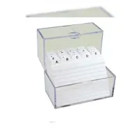 TSI Karteikasten 100 Karteikarten A7 u.Register A-Z