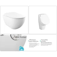Bäder Boutique FREE Wand-WC spülrandlos mit SoftClose WC-Sitz &