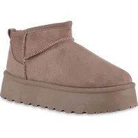 VAN HILL Plateau Boots in Taupe