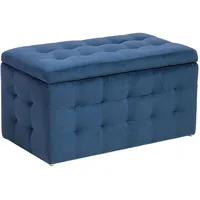 Beliani Hocker mit Stauraum Deckel steppung Modern sitzbank Bettbank