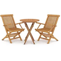 VidaXL Gartenmöbel Set 3-tlg. Braun
