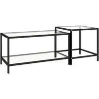 VidaXL Beistelltische 2 Stk. Hartglas Transparent