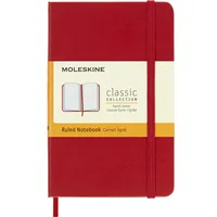 Moleskine Klassisches Notizbuch, Liniertes Notizbuch, Hardcover und Elastischer Verschluss,