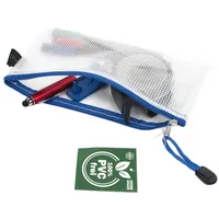 FolderSys Reißverschlussbeutel transparent/blau 0,20 cm, 1 St.