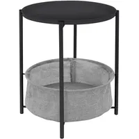 ML-Design Beistelltisch rund Ø46xH51 cm, Anthrazit, Metall, 46x51x46 Wohnzimmer,