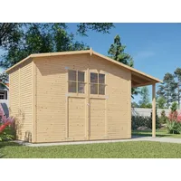 BERTILO Gartenhaus Plexi Apex 4 Plus 4,24 x 2,09