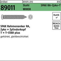 SPAX Rahmenanker R 89011 Zyko T-STAR plus 7,5x210-T30 galv.verz.