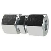 Riegler 159712-GV8SST Gerade Verschraubung, Rohr-Außen-Ø 8 mm, Stahl verz.,