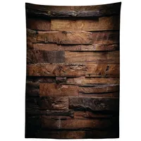 ABAKUHAUS Schokolade Tischdecke, Raue Dunkle Holz, Wasserfest Waschbar mit