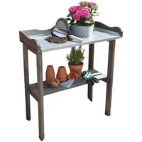 Promadino Pflanztisch 84 x 38 x 90 cm grau