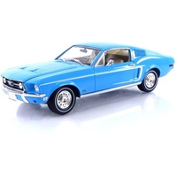 Greenlight Collectibles Modellauto Ford Mustang Fastback 1968 blau Ford