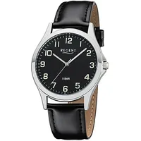 REGENT Herren Uhr 1112420 Analog Armbanduhr schwarz D2UR1112420 -
