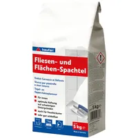 Baufan Fliesen- & Flächen-Spachtel Weiß 5kg I Spachtelmasse mit