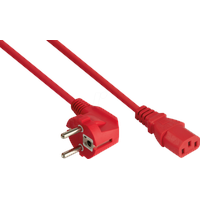 Kabelmeister KM SK0130-R030 - Netzkabel Schutzkontakt-Stecker Typ E+F, Buchse