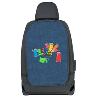 Walser Rückenlehnenschutz-Auto, Rücksitzschoner Kinder Graffiti, Trittschutz schmutzabweisend, Autositzschoner Rückseite