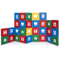Playmags Magnetischer Baukasten (60 PC 3D Magnetic Fliesen Gebäude