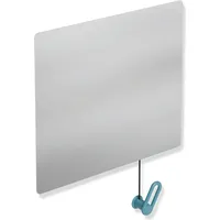 Hewi Kippspiegel 801.01.10055 600x540x6mm, mit Halter/Griff, aquablau