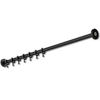 Hewi System 900 Vorhangstange 900.34.40060DC Edelstahl pulverbeschichtet schwarz tiefmatt,