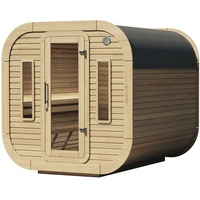 Wolff Finnhaus Design Saunahaus Luago 2x2 Art 1 naturbelassen