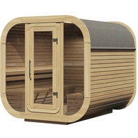 Wolff Finnhaus Design Saunahaus Luago 2x2 Art 1 naturbelassen