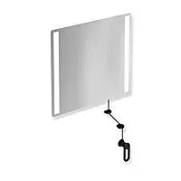 Hewi 801 Kipp-Lichtspiegel LED 801.01B40090 600x540x6mm, matt, tiefschwarz