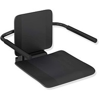 Hewi System 900 Einhängesitz 900.51.10960CV Edelstahl pulverbeschichtet schwarz matt,