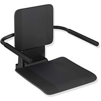 Hewi System 900 Einhängesitz 900.51.10360CV Edelstahl pulverbeschichtet schwarz matt,