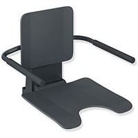 Hewi System 900 Einhängesitz 900.51.10560AF Edelstahl pulverbeschichtet anthrazit matt,
