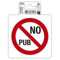 Exacompta 67043E Hinweisschild selbstklebend, Keine Werbung, 10x10 cm, PVC