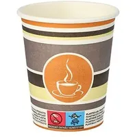 Papstar Pappbecher 0,2 l Orange 1000 St.