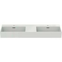 Ideal Standard Extra Doppel-Waschtisch T3731MA 120x45x15cm, mit Überlauf, 1
