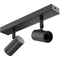 Ledscom.de Deckenleuchte FARE, 2-flammig, schwarz matt, 2x E27 max.