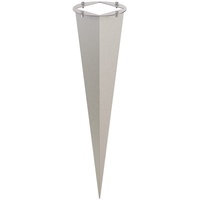Ledscom.de Garten-Erdspieß, für Gartensäulen, edelstahl, 40cm, 11 x 11cm