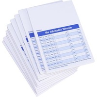 KÖNIG & EBHARDT 10er-Pack Terminblöcke (500 Terminzettel) weiß, 7.4x10.5x5