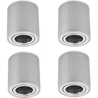 Sweet Led Aufbaustrahler 4er Set rund Aluminium schwenkbar