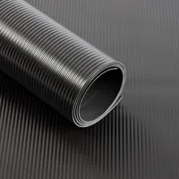 Etm PVC-Bodenbelag Strips Schwarz 120x200 cm