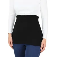 Alkato Damen Elastischer Nierenwärmer Shirtverlängerung Rückenwärmer Einfarbig, Farbe: Schwarz,