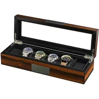 Rothenschild Uhrenbox RS-2377-6EB für 6 Uhren ebony