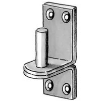 Pollmann Haken D,16mm m.Platte,z.Aufschrauben Edelstahl V2A