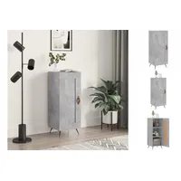 VidaXL Sideboard Betongrau 34,5x34x90 cm Holzwerkstoff
