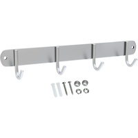 Intirilife Edelstahl Garderobenleiste Modell E - 4 Haken -