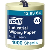 TORK Industrie Papierwischtücher W1, 3-lagig, grün, 340 m