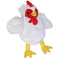 Wild Republic 16237 Hug'ems Plüschtier, Kuscheltier, Huhn 18cm