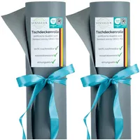 Sensalux Tischdeckenrollen-Set, 2 Stück, stoffähnliches Vlies, Event, Geburtstagsfeier, 1m