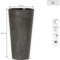 Prosperplast Tubus Slim Effect MIT Reservoir in Anthrazit, 38,1