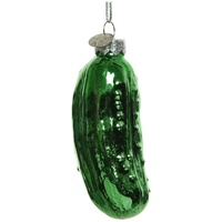 MARELIDA Weihnachtsbaumschmuck Gurke Weihnachtsgurke Anhänger Baumschmuck H: 8,5cm grün