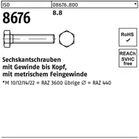 Hörger & Geßler DIN 961/ISO 8676 Sechskantschraube Feingewinde VG