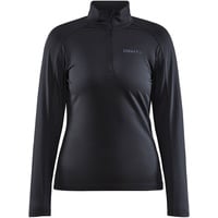 Craft Core Gain Midlayer 1/2-Zip Langarmshirt Damen 999000 black